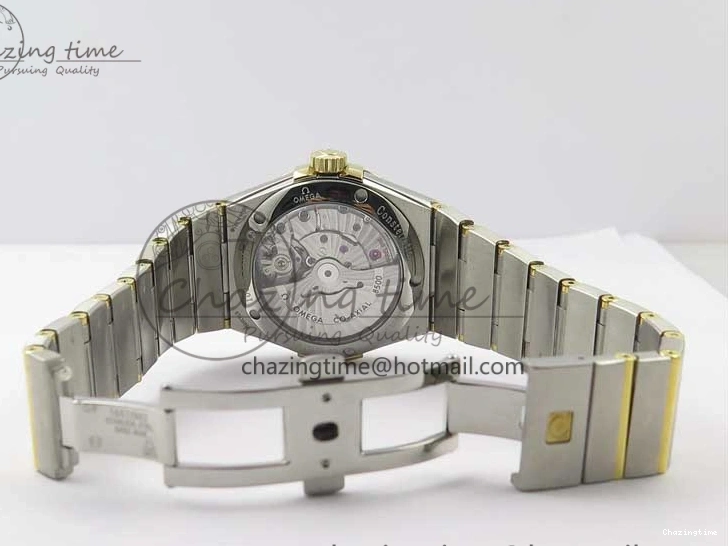 0303 Constellation 38mm SS YG VSF 1:1 Best Edition White Textured Dial on SS YG Bracelet A8500 Super Clone Upgraded 7922
